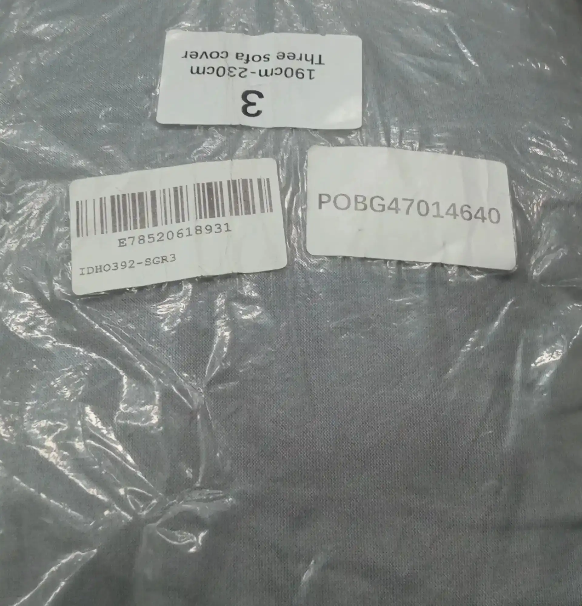 Kain Sofa Warna Abu Abu 190 - 230 cm