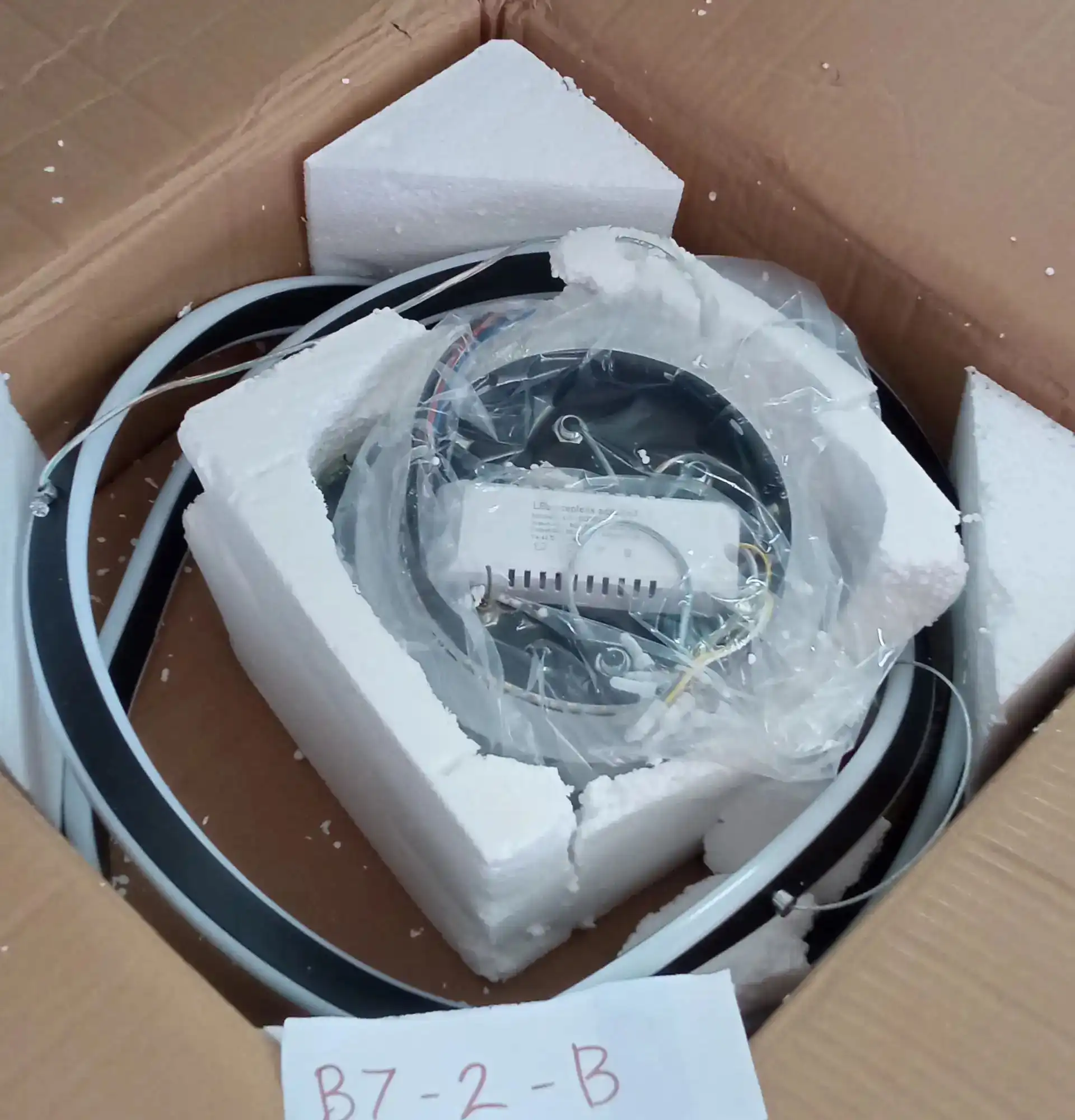 Lampu Gantung Ruang Makan Model Ring Double Warna Hitam